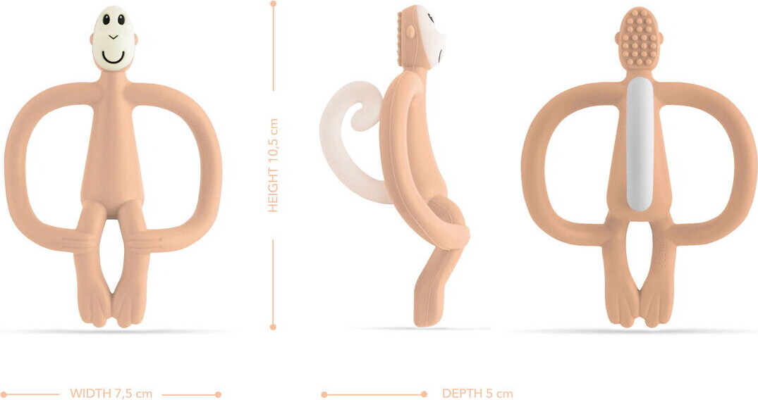 Matchstick Monkey - Teething Toy And Gel Applicator - Fersken Laks
