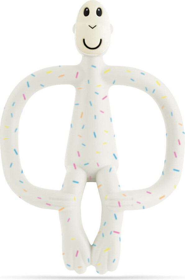 Matchstick Monkey - Teething Toy And Gel Applicator - Konfetti Creme