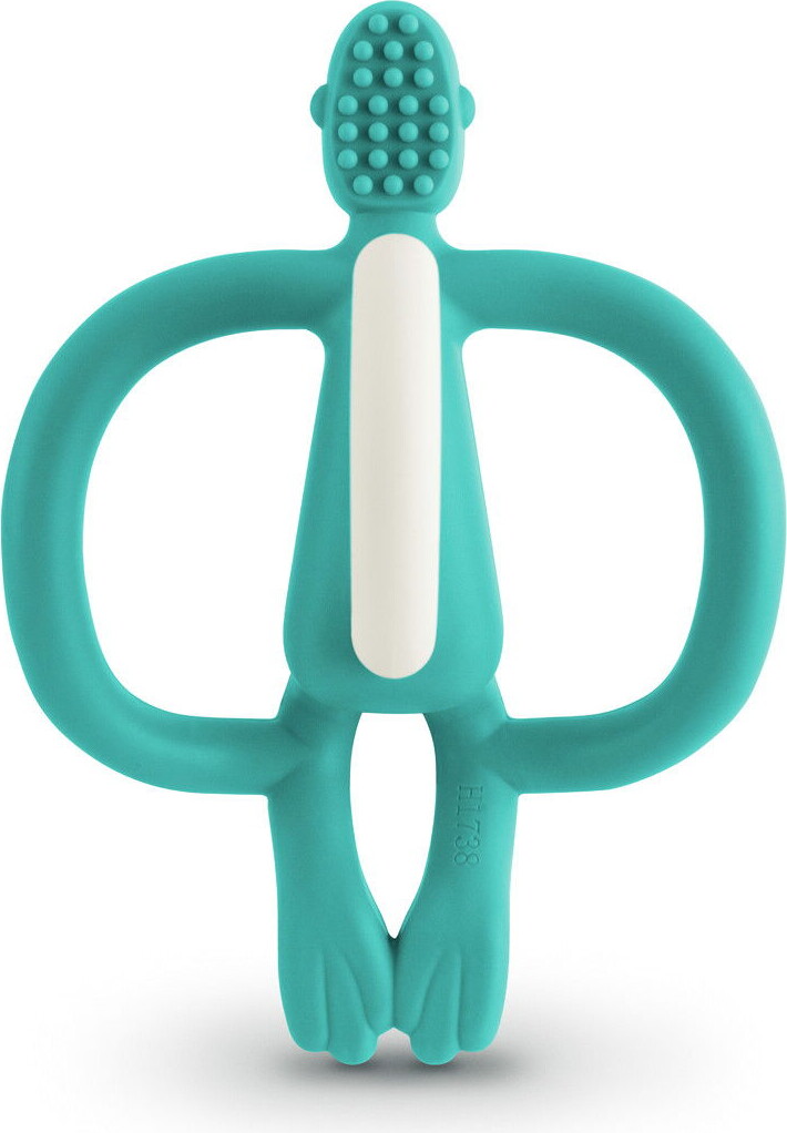 Matchstick Monkey - Teething Toy And Gel Applicator - Grøn