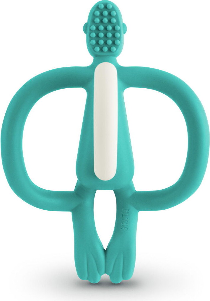 Matchstick Monkey - Teething Toy And Gel Applicator - Grøn