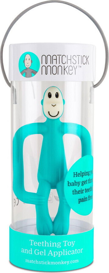 Matchstick Monkey - Teething Toy And Gel Applicator - Grøn
