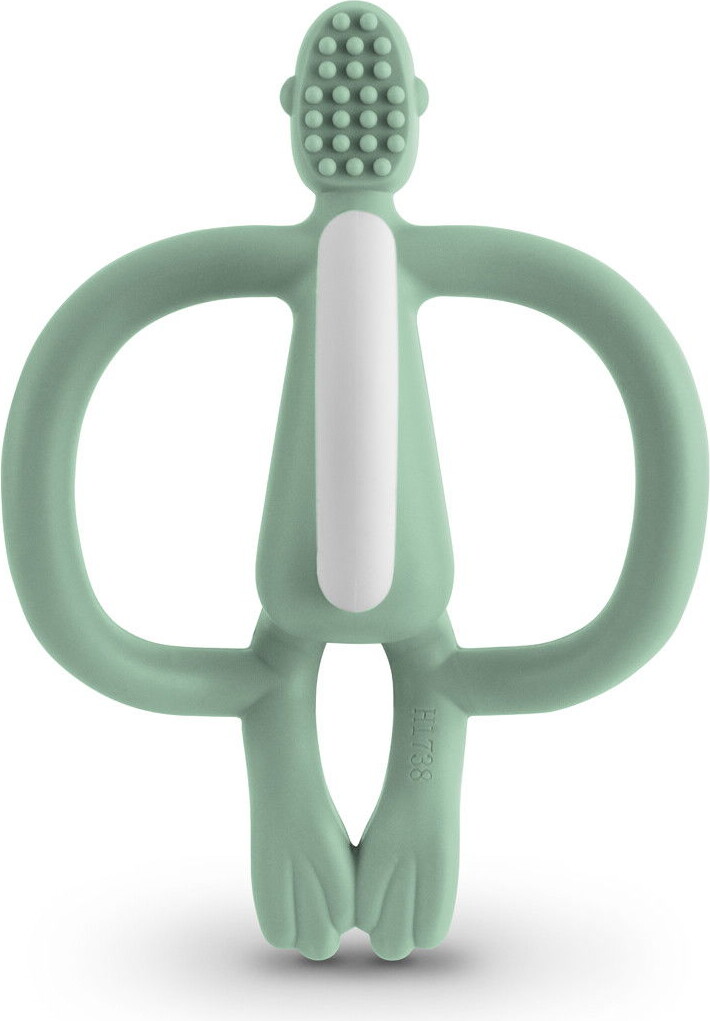 Matchstick Monkey - Teething Toy And Gel Applicator - Mintgrøn
