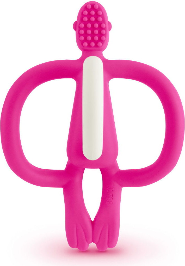 Matchstick Monkey - Teething Toy And Gel Applicator - Pink