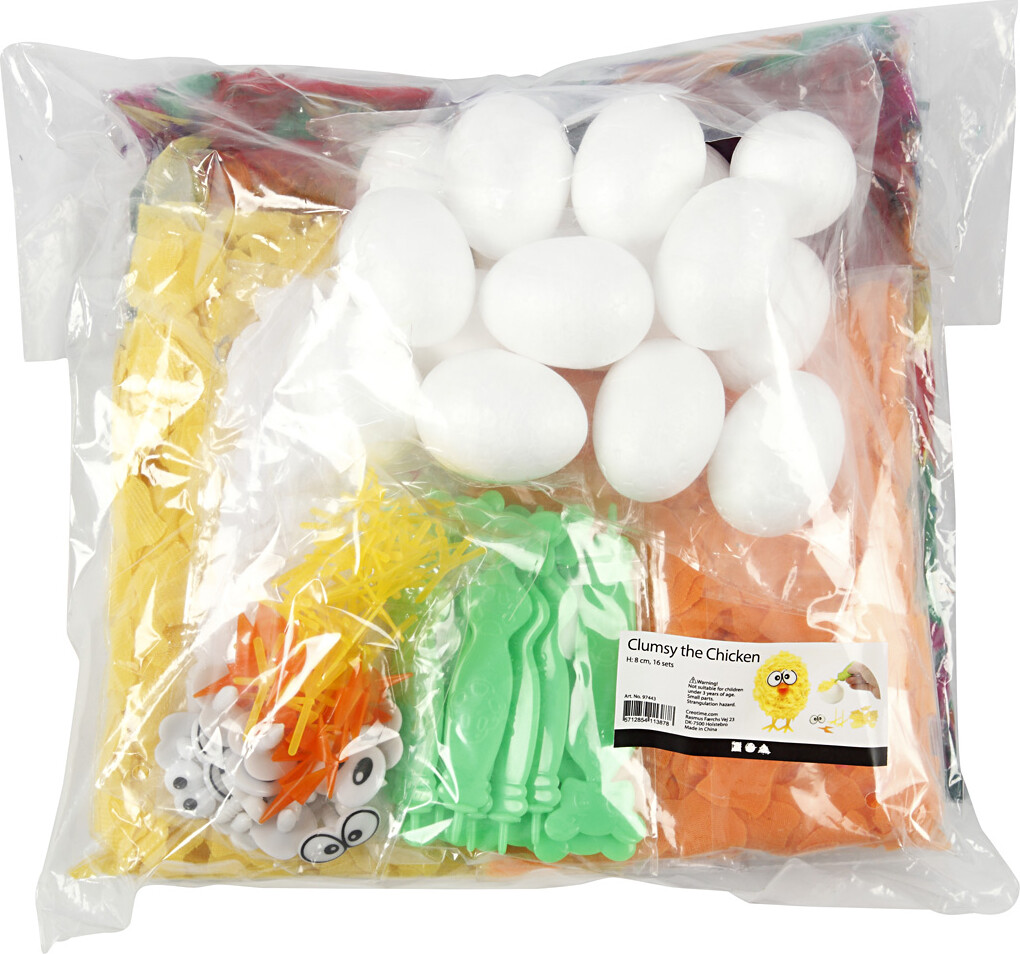 Materialesæt Til Kyllinger - H 6 Cm - 16 Stk