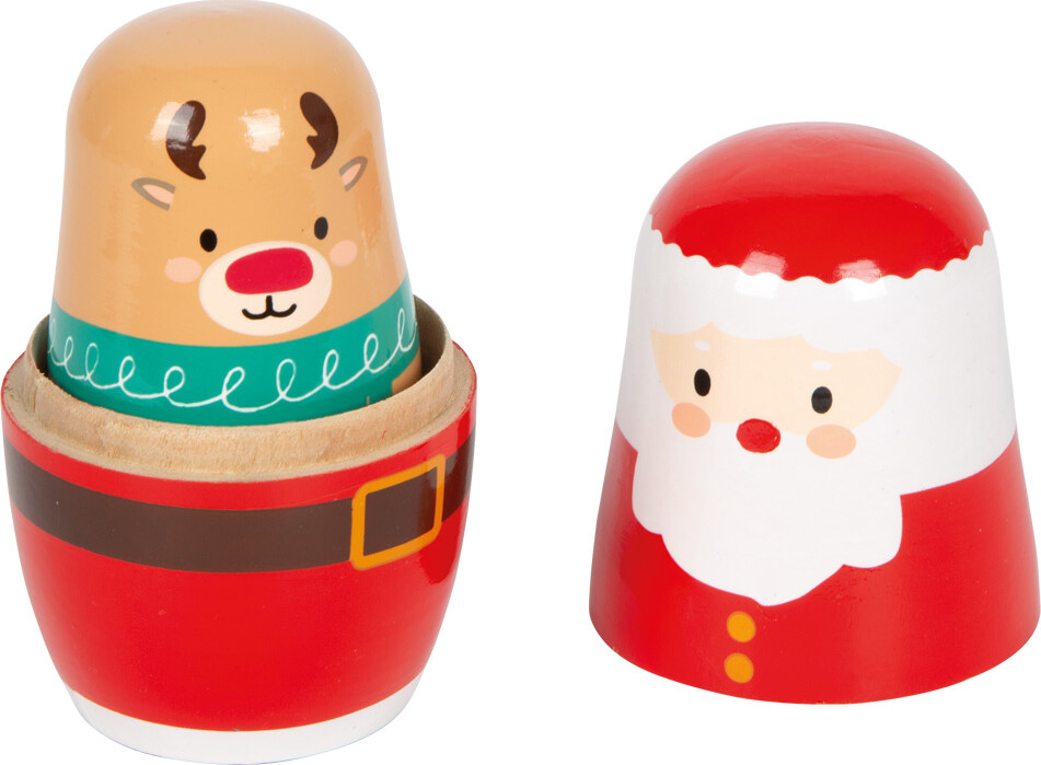 Babushka Dukker - Legetøj Til Børn - Jul - 4 Stk - Træ - Small Foot