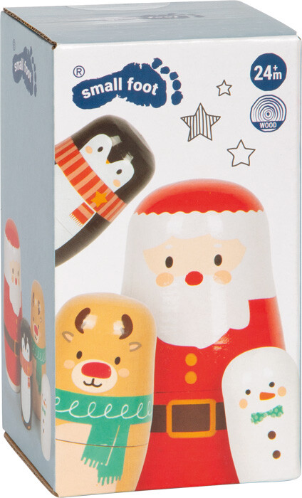 Babushka Dukker - Legetøj Til Børn - Jul - 4 Stk - Træ - Small Foot