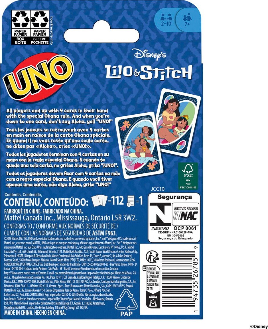 Uno - Lilo Stitch Udgave - Kortspil