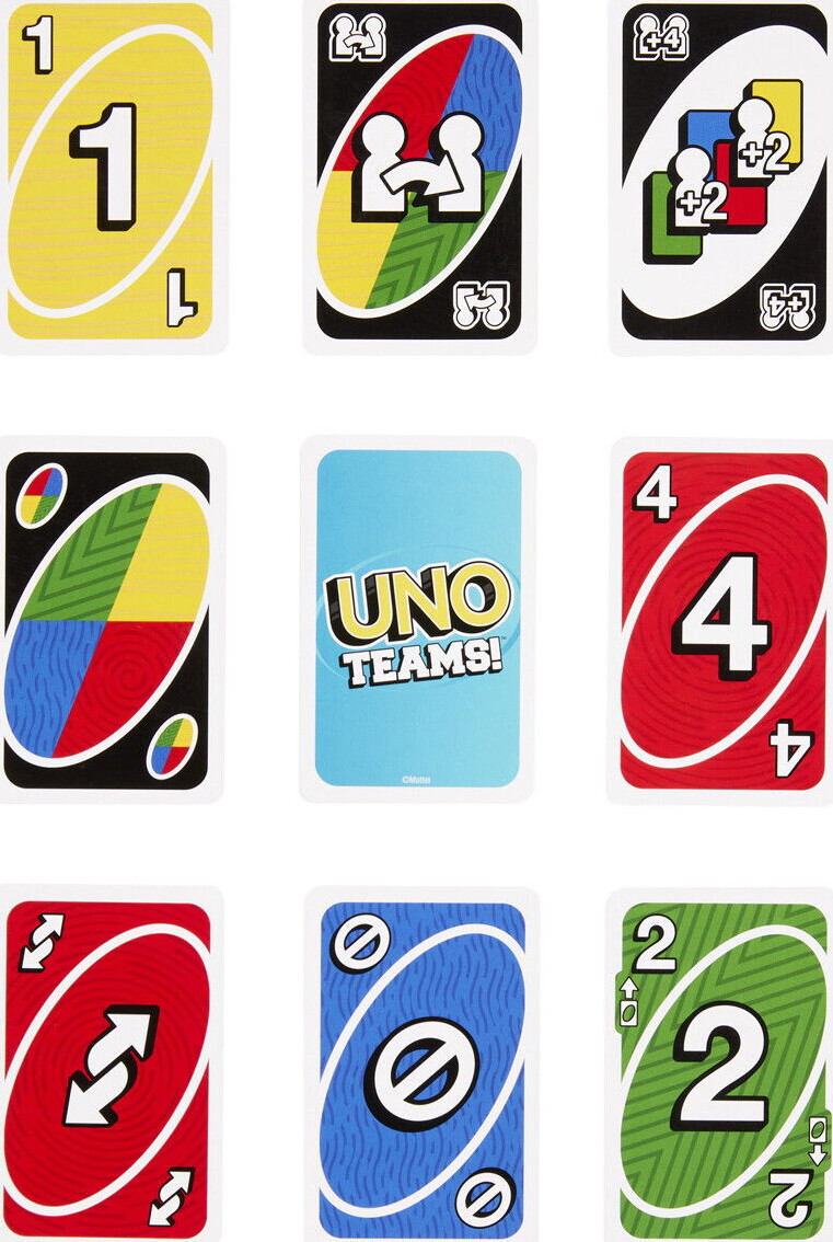 Uno Teams Kortspil - Mattel Games