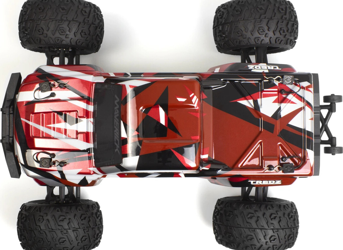 Maverick - Rc Quantum 2 Flux Fjernstyret Monster Truck - 1 10 - Rød -