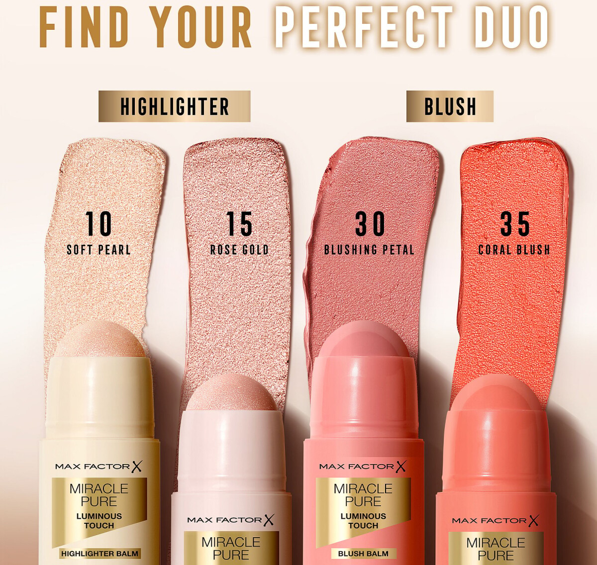 Max Factor - Miracle Pure Luminous Touch - 30 Blushing Petal