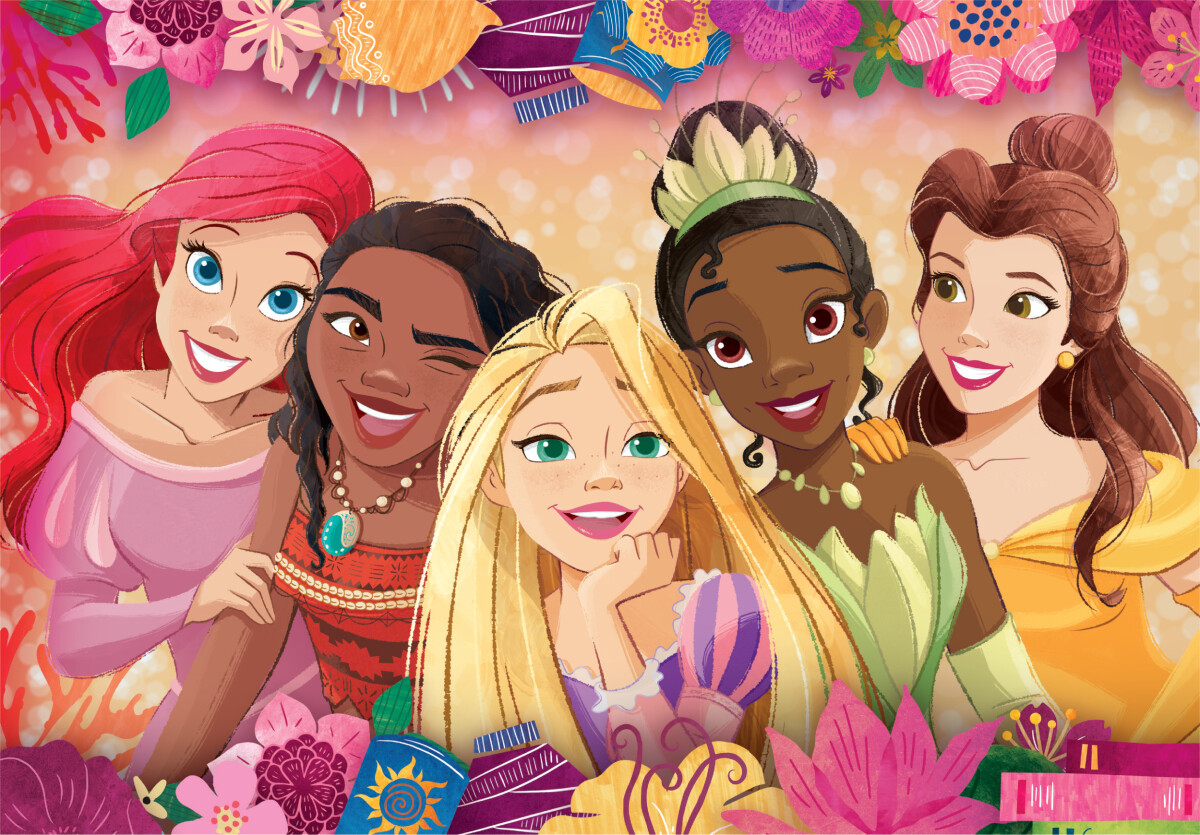 Disney Princess Puslespil - Maxi Color - Clementoni - 24 Brikker