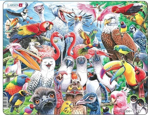 Larsen Puslespil Med Fugle - 115 Brikker