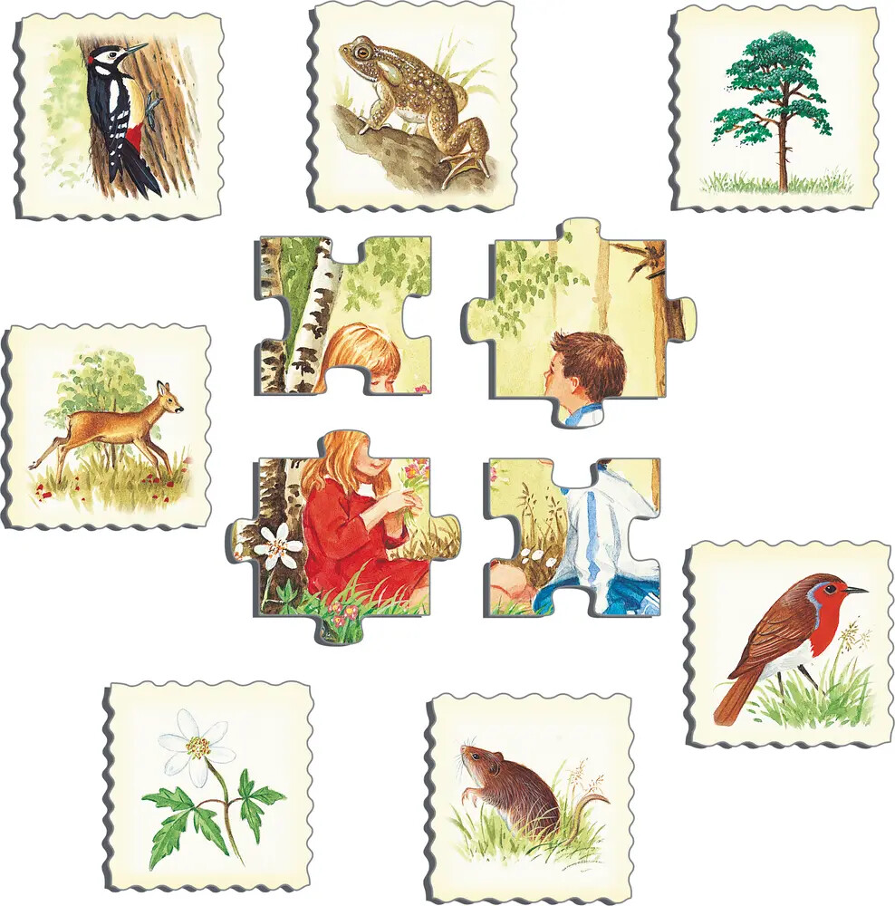 Larsen Puslespil - Skov - Natur - Maxi - 48 Brikker