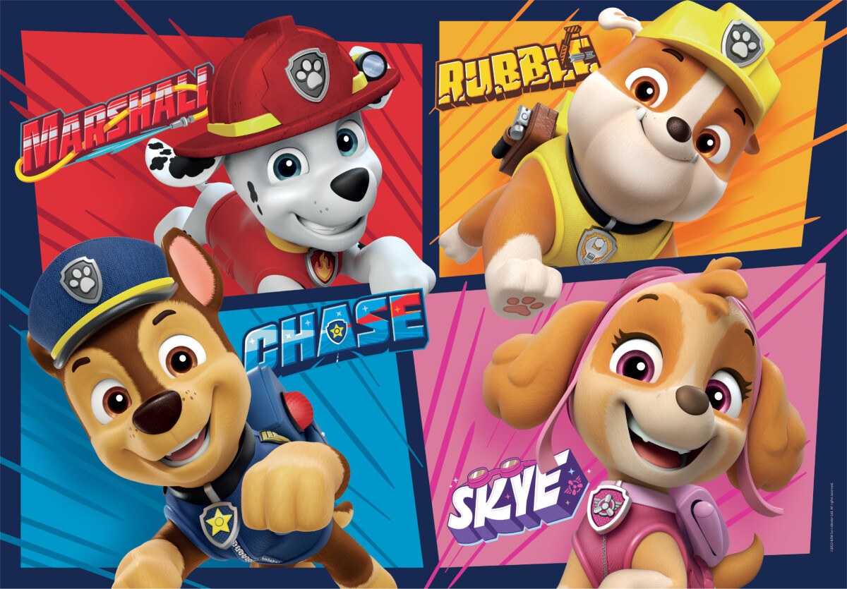 Paw Patrol Puslespil - Maxi Super Color - Clementoni - 24 Brikker