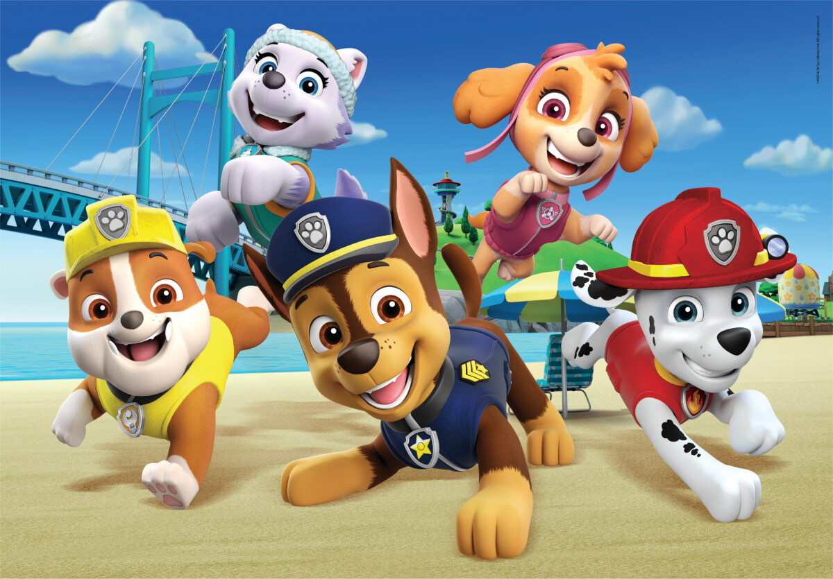 Paw Patrol Puslespil - Maxi Super Color - Clementoni - 60 Brikker