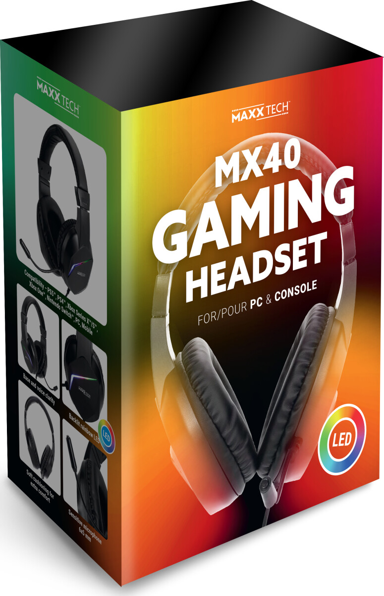 Maxx Tech - Mx40 Led Multiplatform Gaming Headset