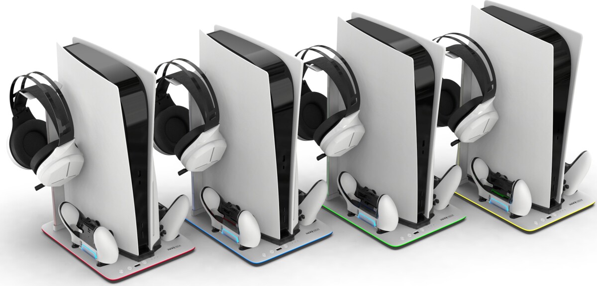 Maxx Tech Ps5 Dlx Led Mult-Functional Stand For All Ps5 Consoles