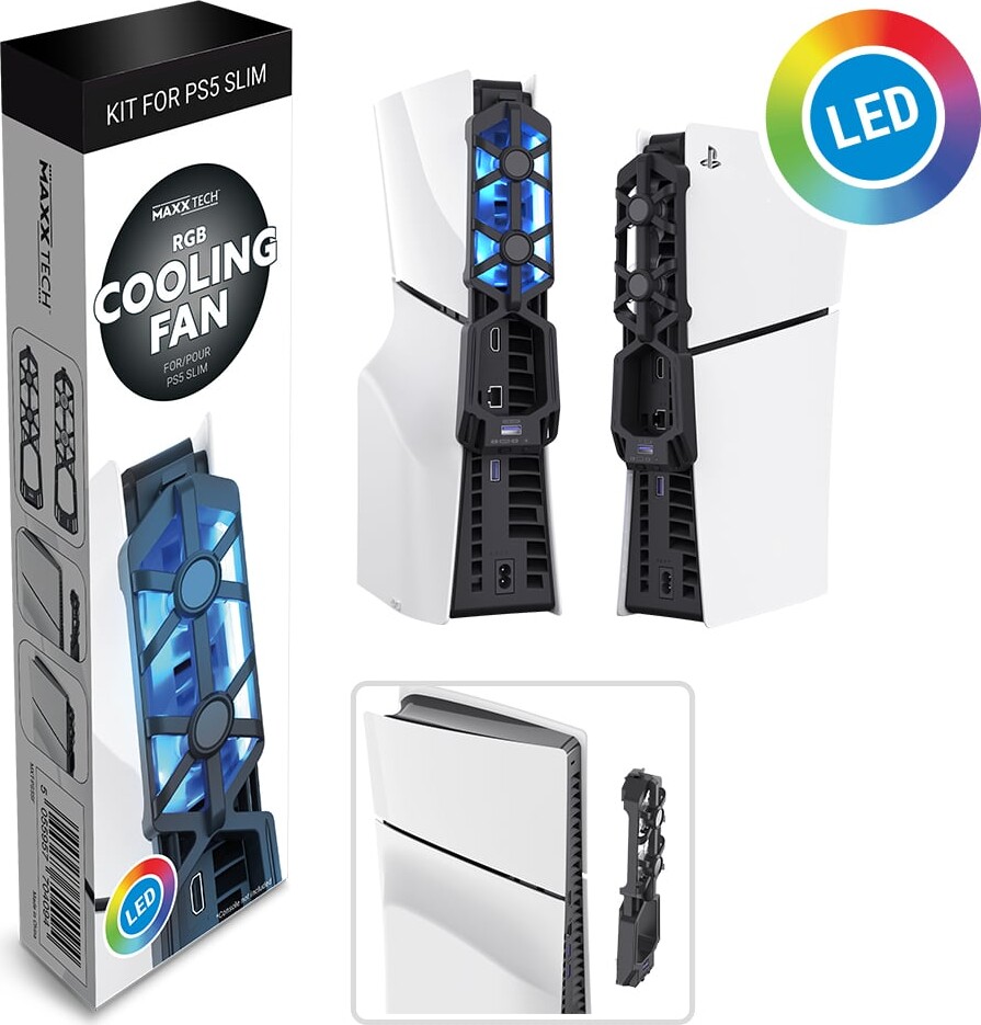 Maxx Tech Ps5 Slim Rgb Fan