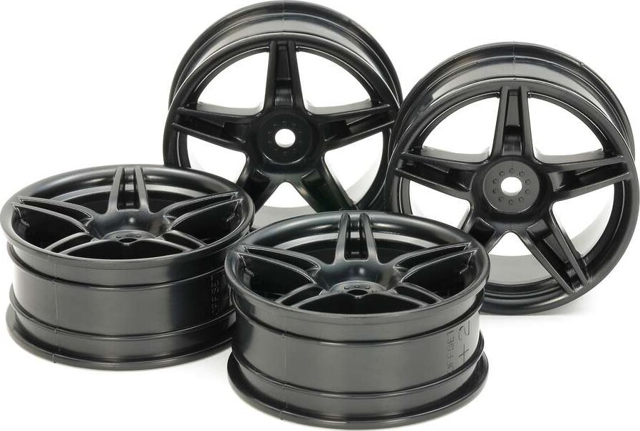 M-N Twin 5-Spoke Wheels 24Mm Offset 2 4Pcs - 54853 - Tamiya