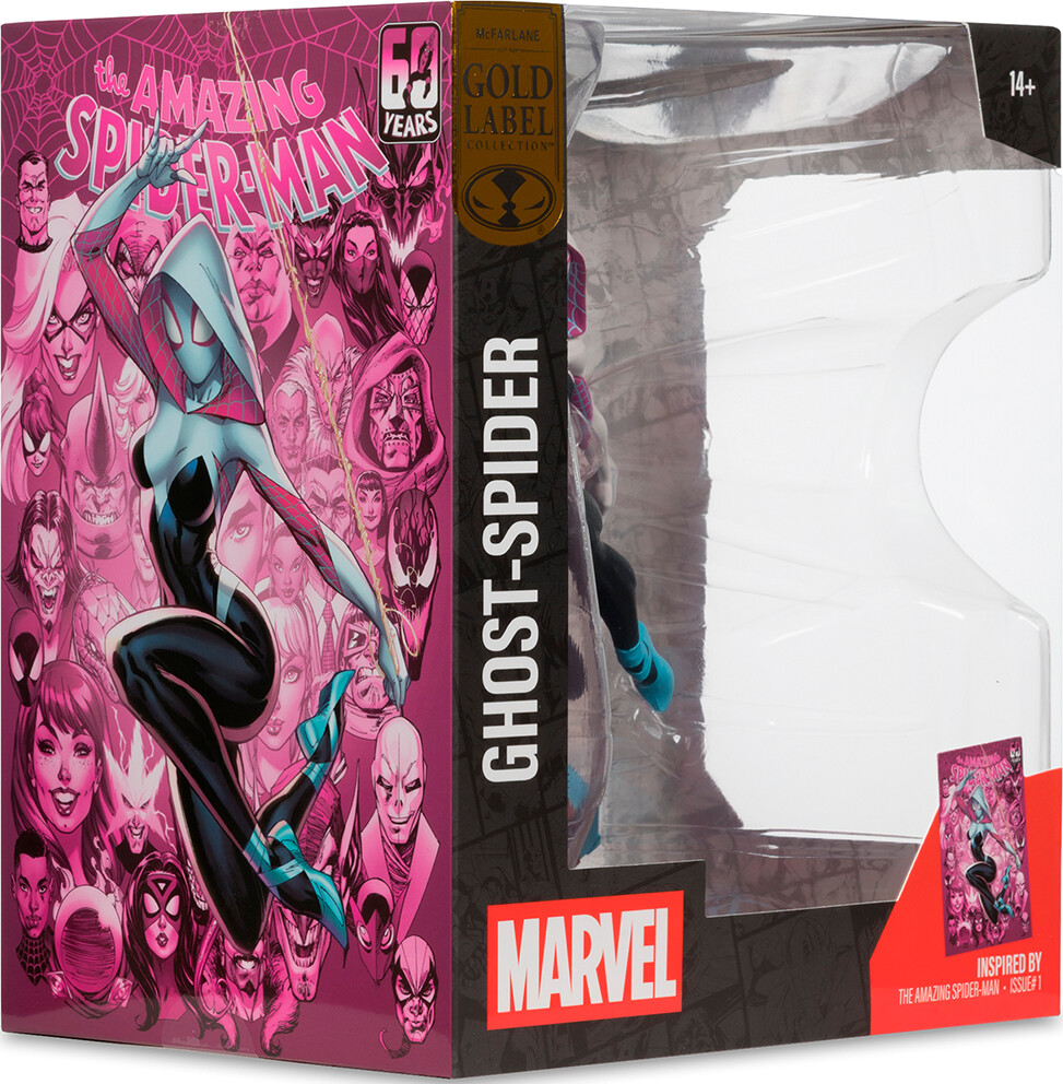 Mcfarlane Toys - Marvel Ghost-Spider Collectible With Scene The Amazing