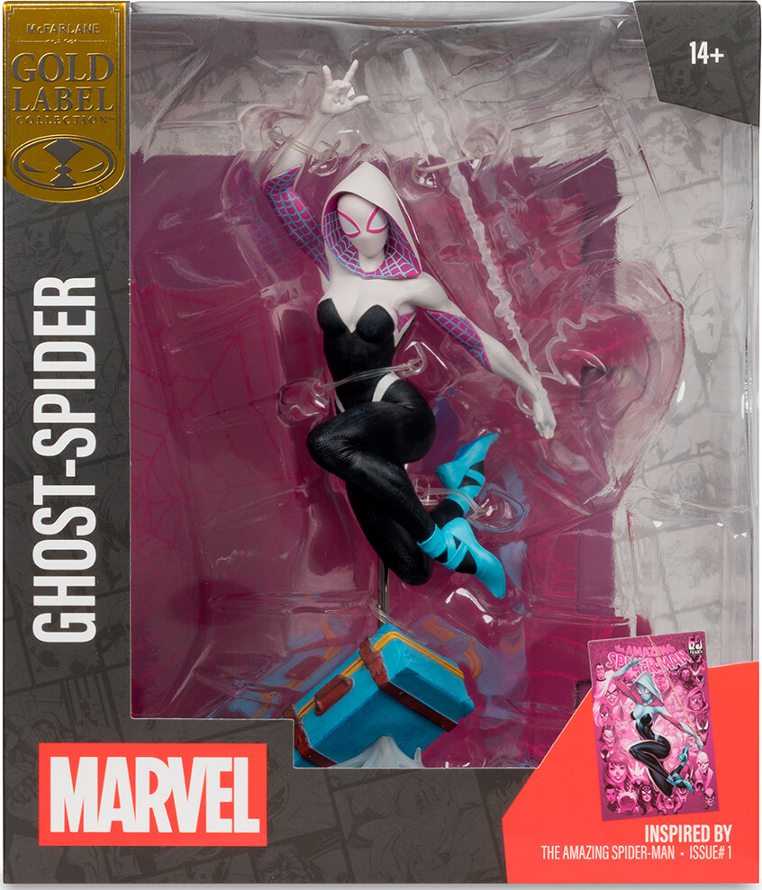 Mcfarlane Toys - Marvel Ghost-Spider Collectible With Scene The Amazing