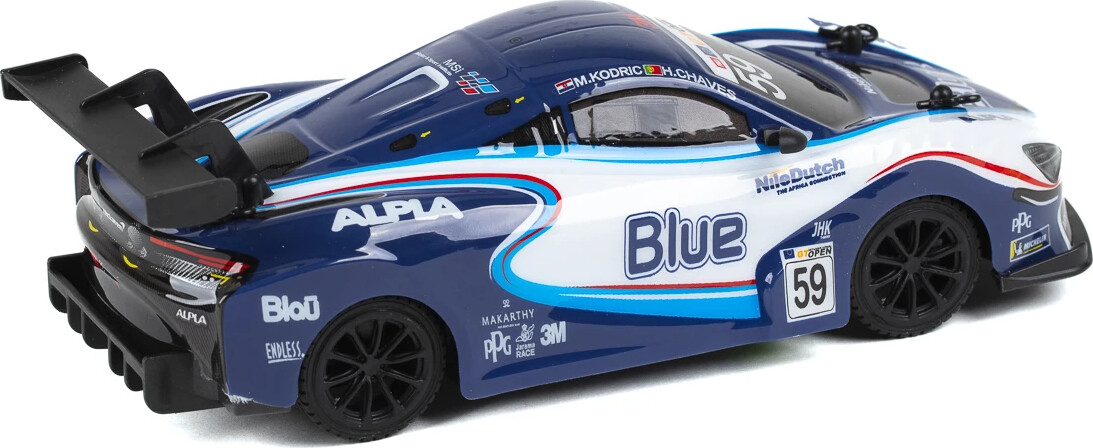 Mclaren 720S Gt3 Fjernstyret Bil - 1 24 - 2 4 Ghz - Blå Hvid