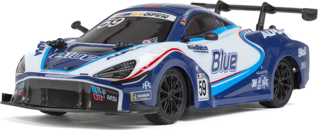 Mclaren 720S Gt3 Fjernstyret Bil - 1 24 - 2 4 Ghz - Blå Hvid