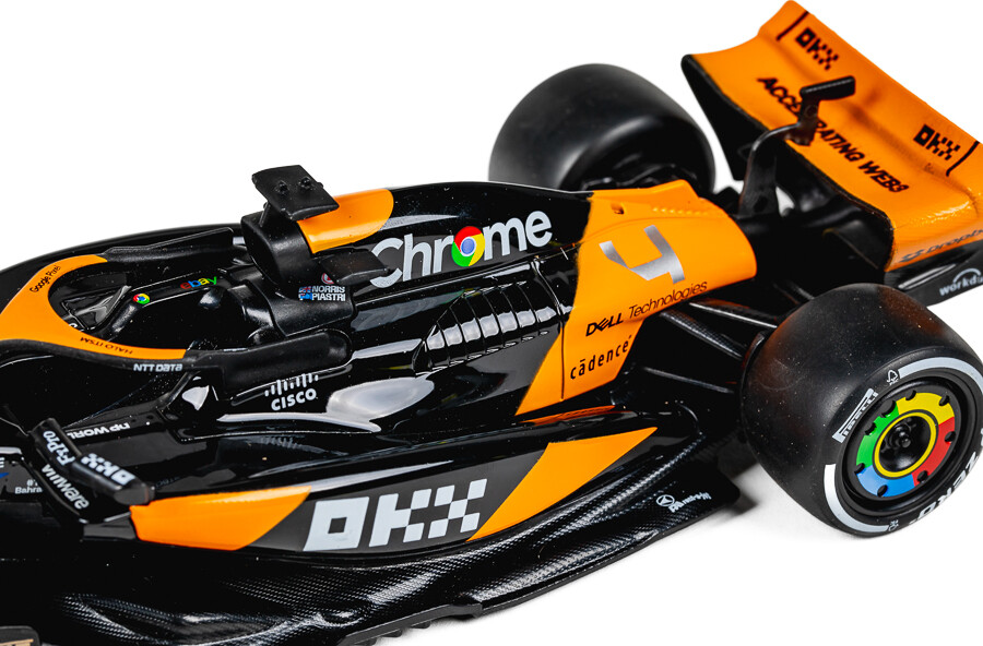 Tec-Toy - Mclaren F1 Die-Cast Model Bil - 1 24 - Orange