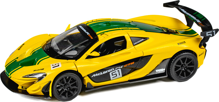 Mclaren P1 Gtr 1 24 Die-Cast Yellow - Tec-Toy