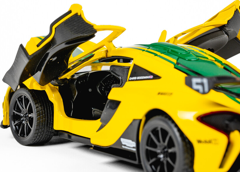 Mclaren P1 Gtr 1 24 Die-Cast Yellow - Tec-Toy