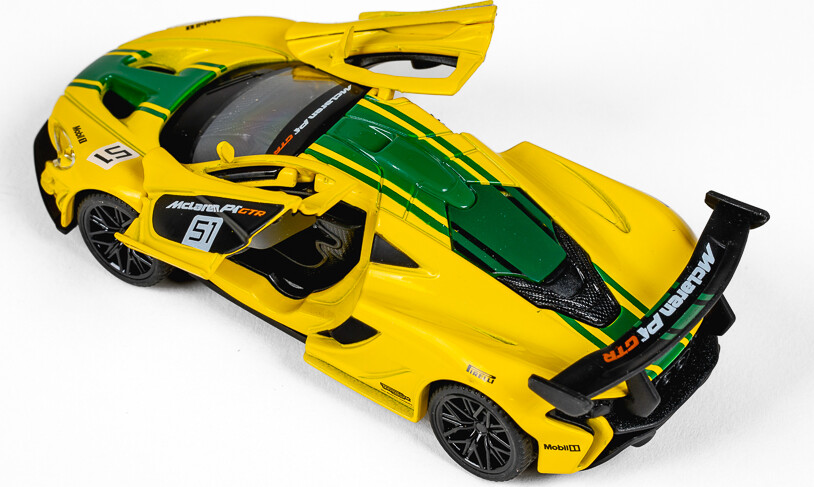 Mclaren P1 Gtr 1 43 Die-Cast Yellow - Tec-Toy