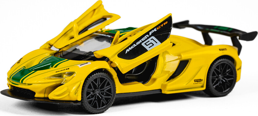 Mclaren P1 Gtr 1 43 Die-Cast Yellow - Tec-Toy