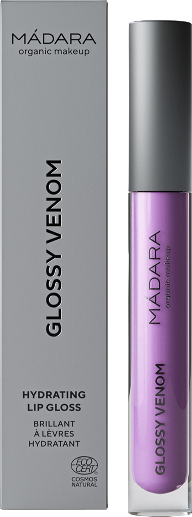 Mádara Glossy Venom Lip Gloss Lilac Euphoria Se tilbud og køb på