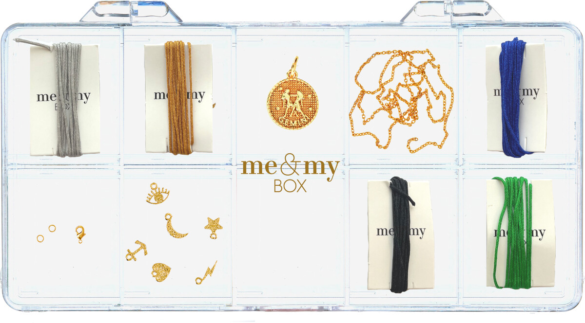 Me My Box - Smykke Kit - Stjernetegn - Tvillingen - Guldbelagt 18 Karat