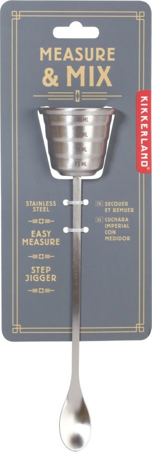 2-I-1 Jigger Og Røreske - Measure Mix - Kikkerland