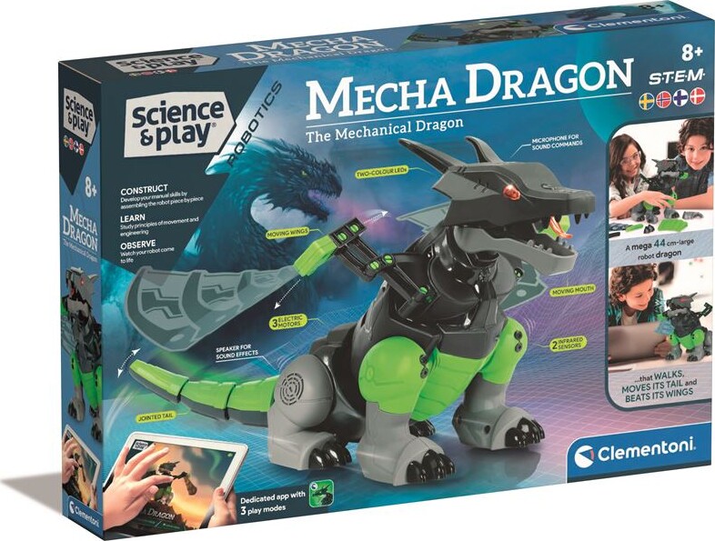 Clementoni - Mecha Dragon Robot - Science Play Robotics