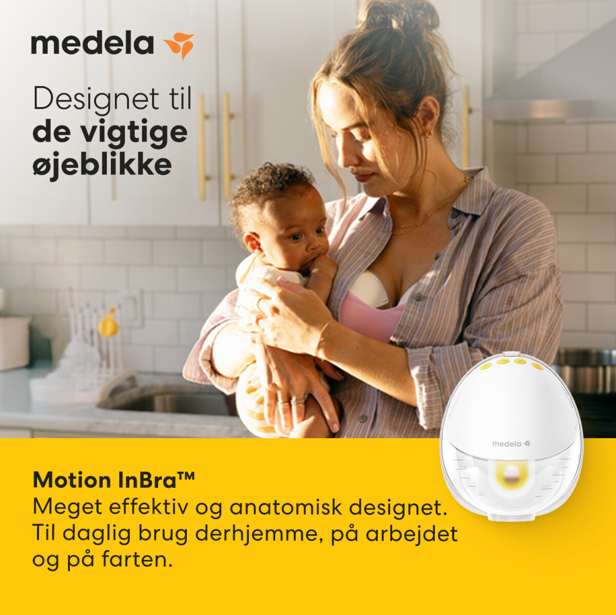 Medela - Motion Inbra Wearable Breast Pump - Single Electric - 24Mm Breast