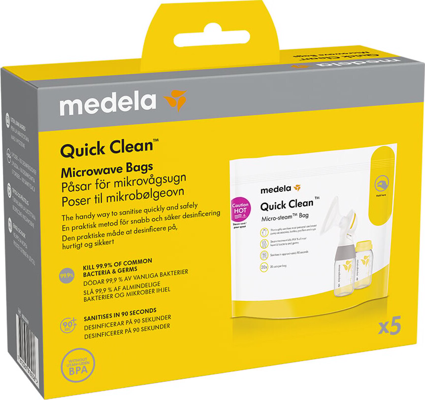 Medela - Quick Clean Dampsteriliseringspose - 5 Stk