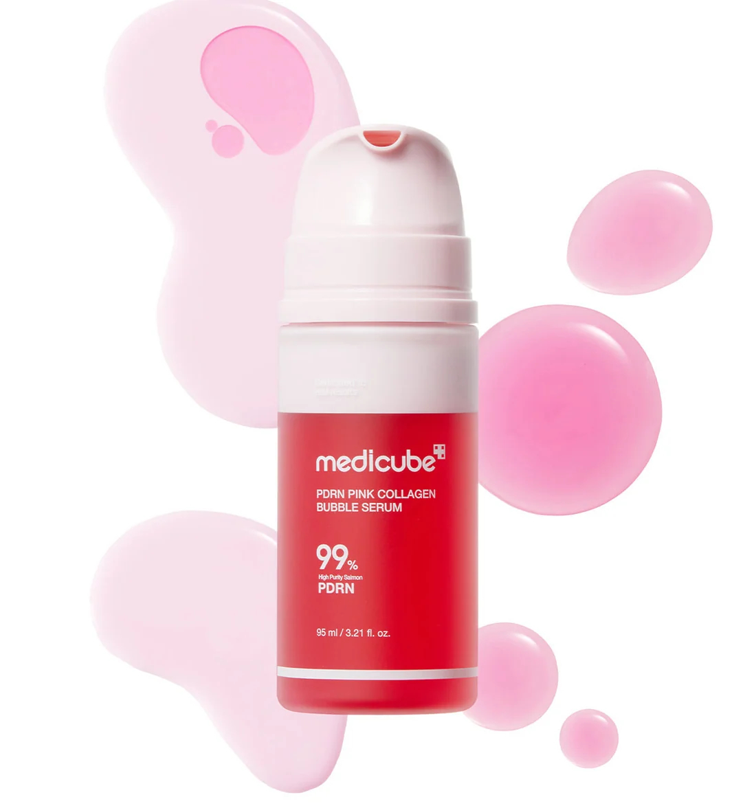 Medicube - Pdrn Pink Collagen Bubble Serum - Pink - 95 Ml