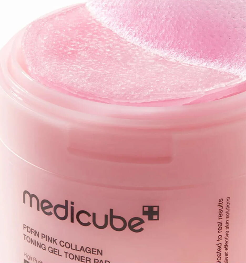 Medicube - Pdrn Pink Collagen Toning Gel Toner Pads - Pink - 70 Pcs