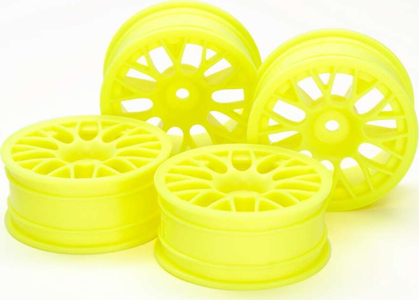 Medium-Narrow Mesh Wheels 24Mm 2 Yellow - 54850 - Tamiya