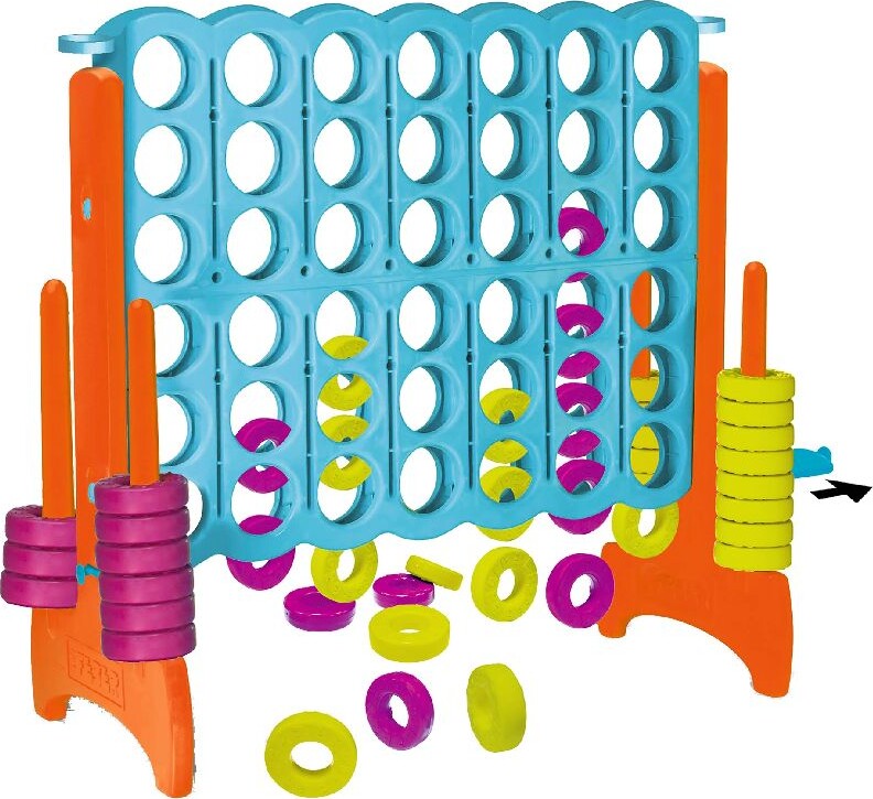 Feber - Mega 4 In Line - Fire På Stribe Spil - Kæmpe Udendørs Version