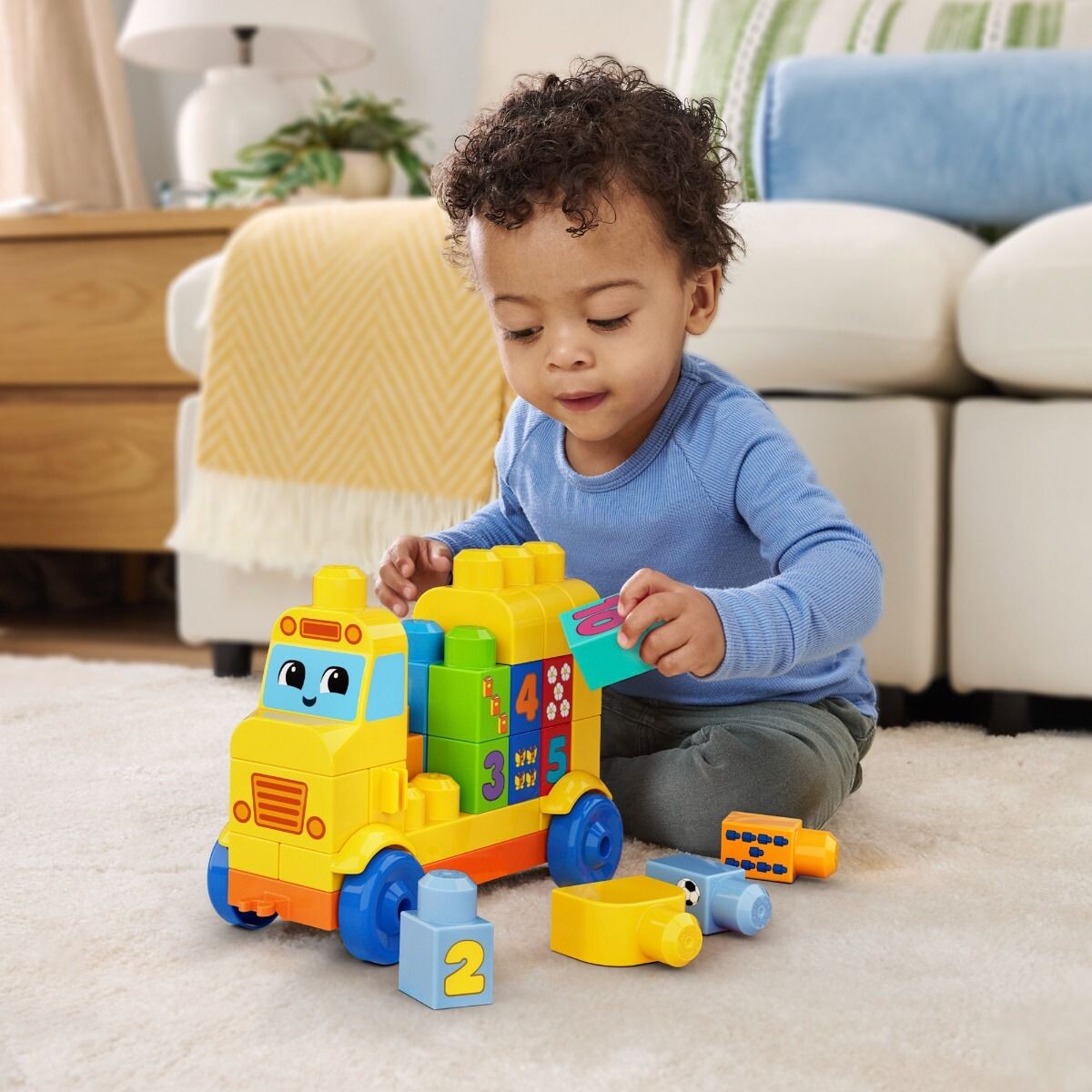 Fisher-Price - Mega Bloks - Build Count Bus - Byg Og Tæl Bus