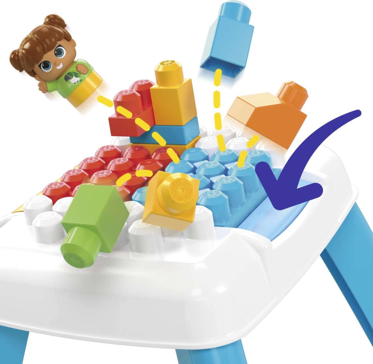 Mega Bloks - Build N Tumble - Bord Med Byggeklodser Til Børn