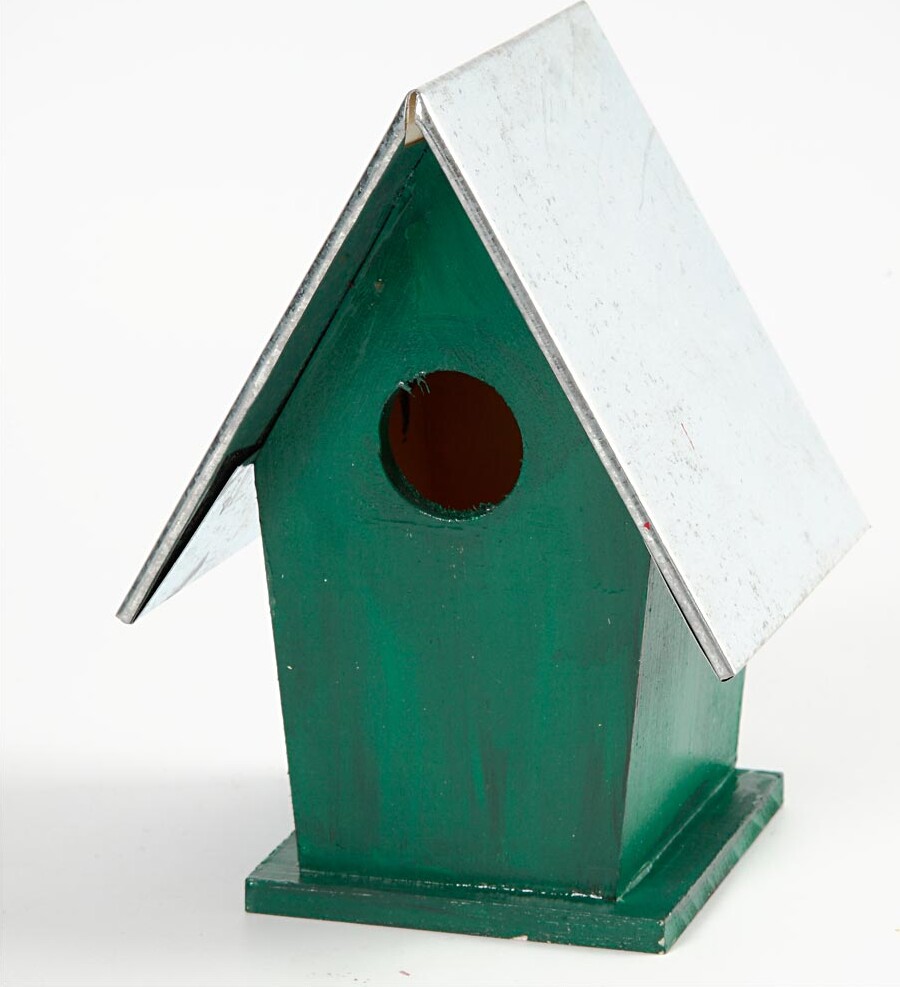 Mejsekasse Med Zinktag - Str 13 5X11X19 Cm - Hulstr 32 Mm - 1 Stk
