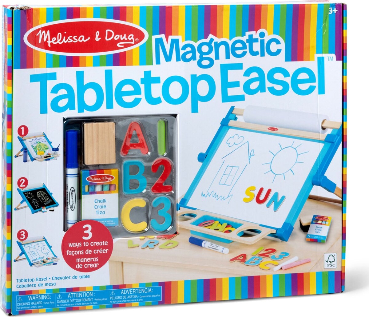 Melissa Doug - Magnetic Tabletop Easel - Tegnetavle Til Børn