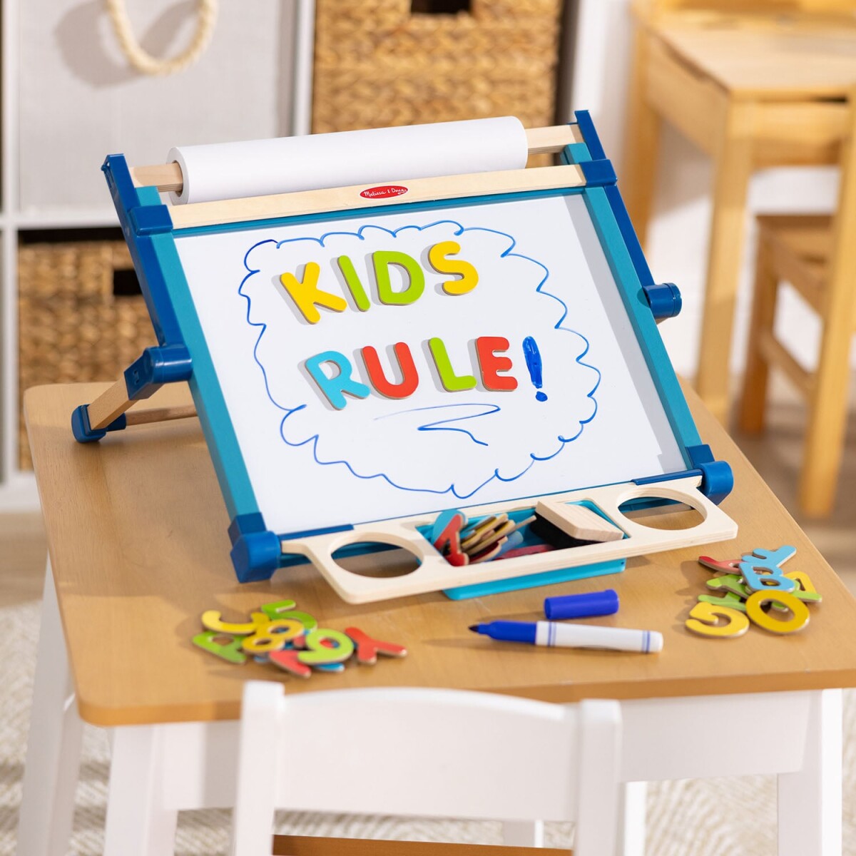 Melissa Doug - Magnetic Tabletop Easel - Tegnetavle Til Børn
