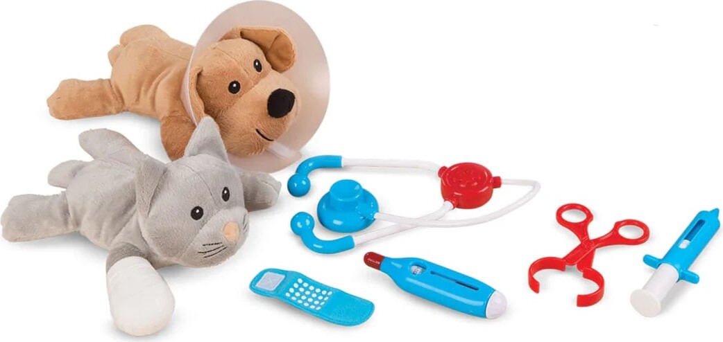 Melissa Doug - Pet Vet Playset - Dyrlægesæt Til Børn - 24 Dele
