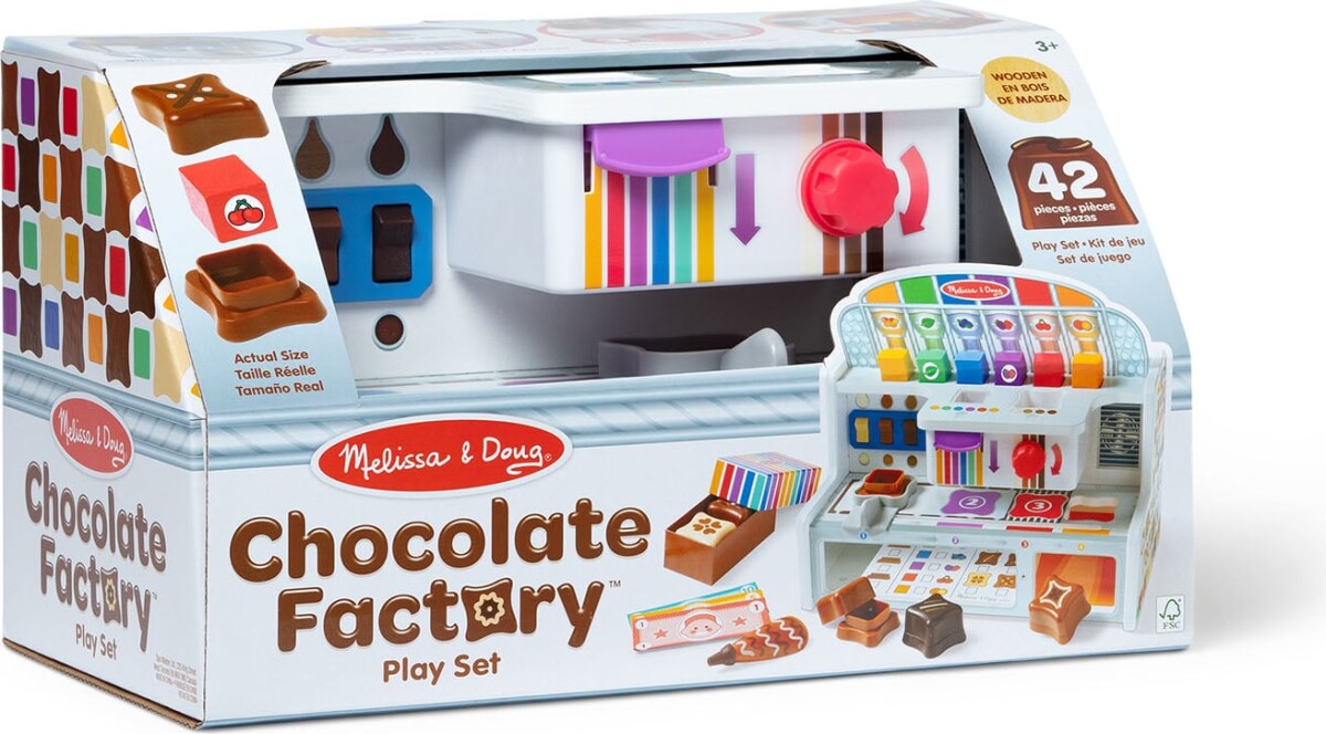 Melissa Doug - Legetøj Wooden Chocolate Factory Play Set