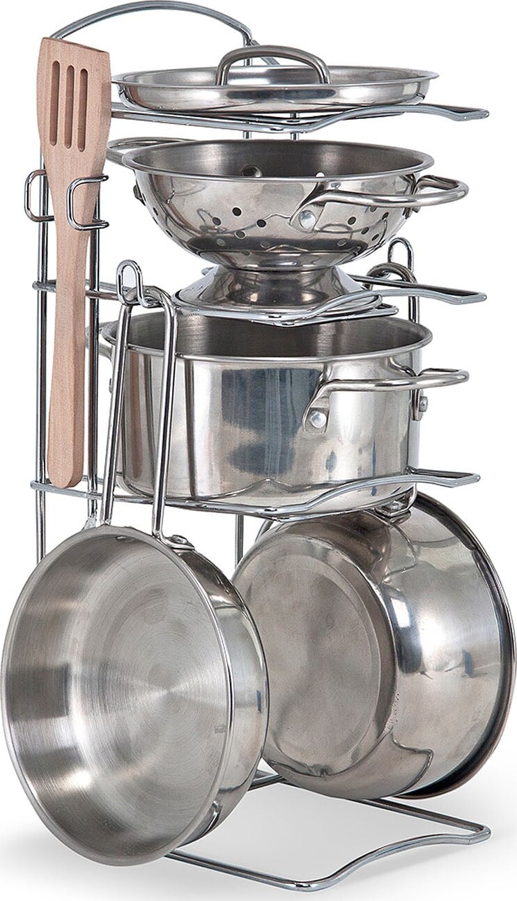Melissa Doug - Pots Pans Play Set - Legetøjs Grydesæt